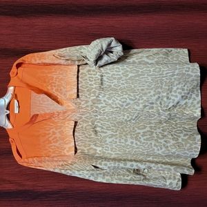 Calvin Klein Leopard Print Blouse